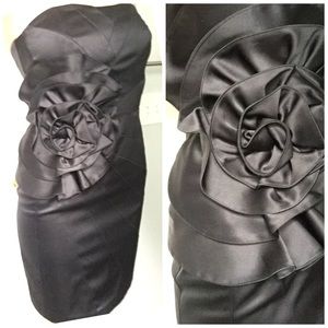 White House Black Market Satin Sheath Dress